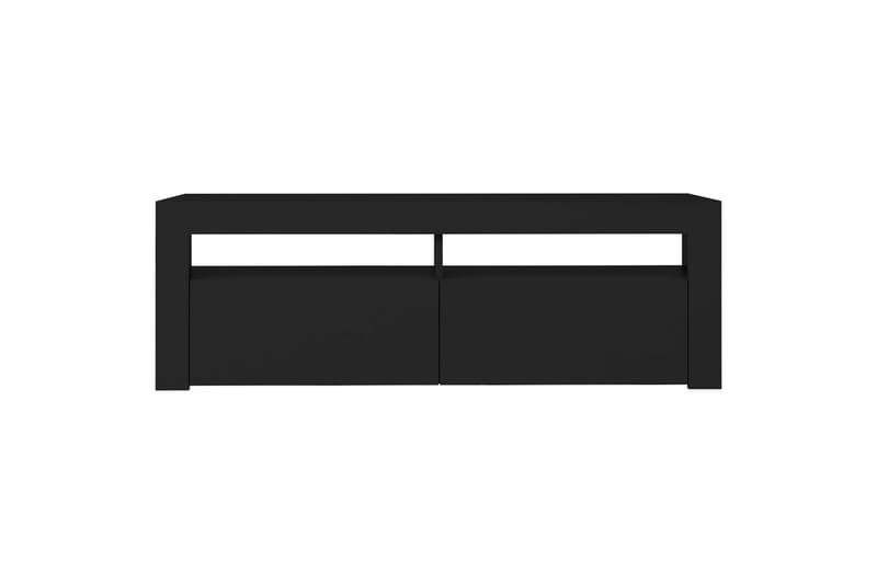 TV-benk med LED-lys svart 120x35x40 cm - Svart - Møbler - Mediamøbel & tv møbel - TV-benk & mediabenk