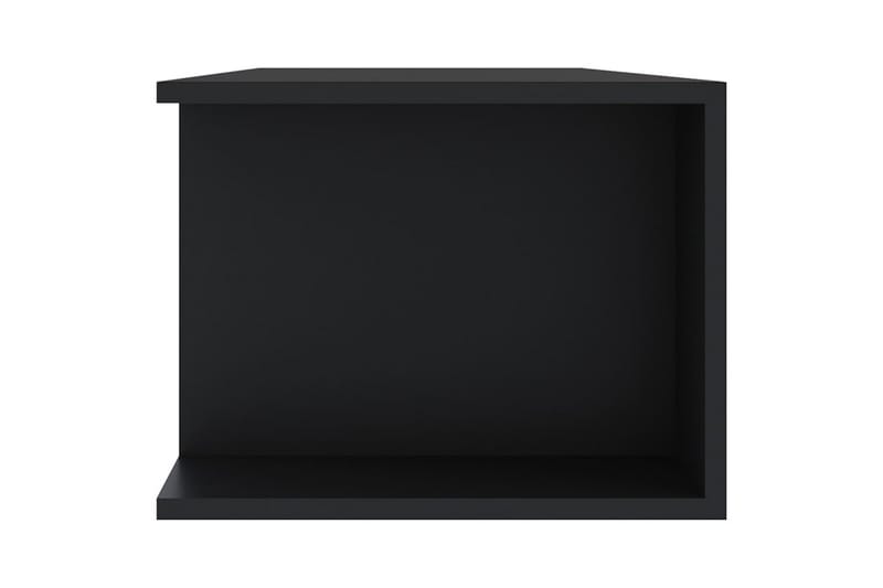 TV-benk med LED-lys svart 135x39x30 cm - Svart - Møbler - Mediamøbel & tv møbel - TV-benk & mediabenk