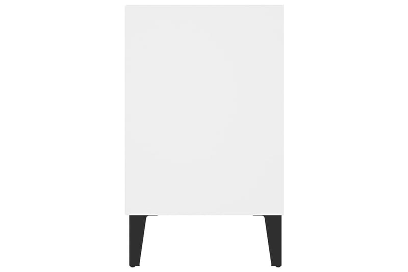 TV-benk med metallben hvit 103,5x30x50 cm - Hvit - Møbler - Mediamøbel & tv møbel - TV-benk & mediabenk