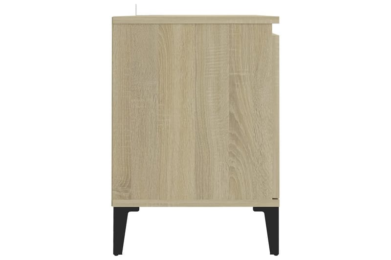 TV-benk med metallben sonoma eik 103,5x35x50 cm - Brun - TV-benk & mediabenk