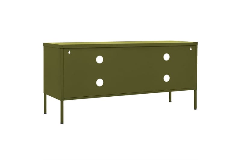 TV-benk olivengrønn 105x35x50 cm stål - grønn - Møbler - Mediamøbel & tv møbel - TV-benk & mediabenk