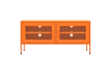 TV-benk oransje 105x35x50 cm stål - Oransj - Møbler - Mediamøbel & tv møbel - TV-benk & mediabenk