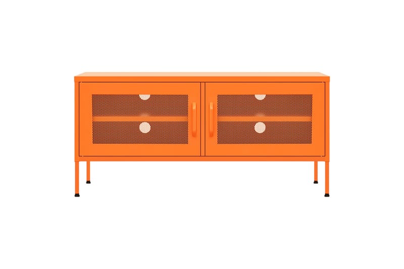 TV-benk oransje 105x35x50 cm stål - Oransj - Møbler - Mediamøbel & tv møbel - TV-benk & mediabenk