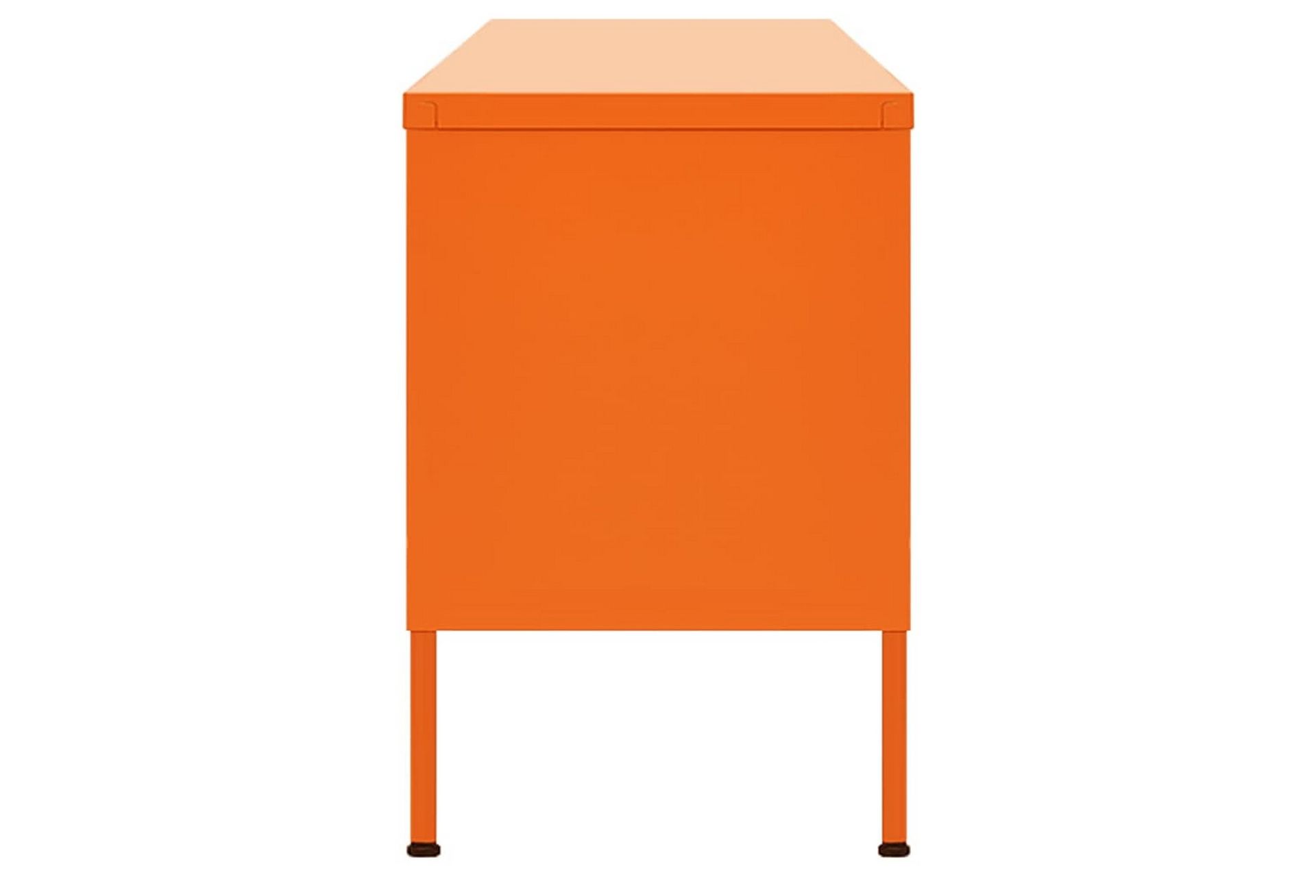 TV-benk oransje 105x35x50 cm stål - Oransj - Møbler - Mediamøbel & tv møbel - TV-benk & mediabenk
