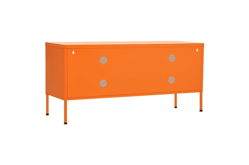 TV-benk oransje 105x35x50 cm stål - Oransj - TV-benk & mediabenk