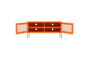 TV-benk oransje 105x35x50 cm stål - Oransj - Møbler - Mediamøbel & tv møbel - TV-benk & mediabenk