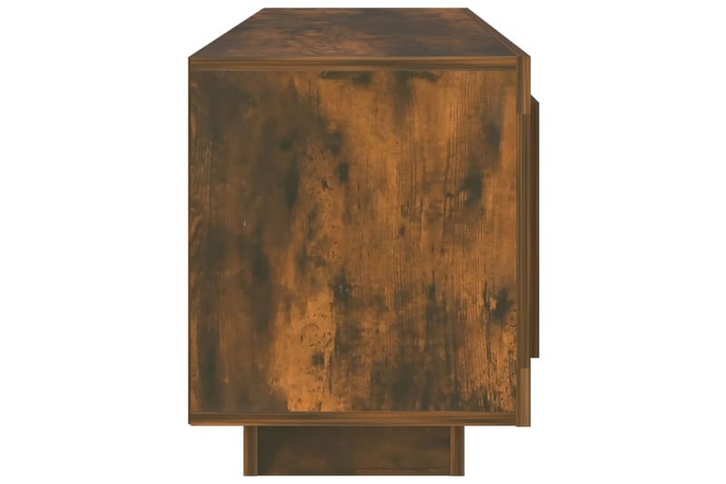 TV-benk røkt eik 102x35x45 cm konstruert tre - Brun - Møbler - Mediamøbel & tv møbel - TV-benk & mediabenk