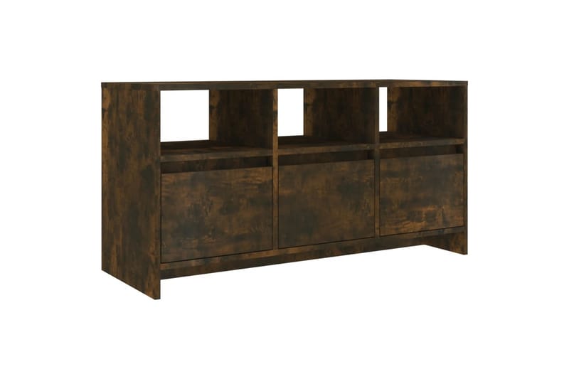 TV-benk røkt eik 102x37,5x52,5 cm sponplate - Brun - Møbler - Mediamøbel & tv møbel - TV-benk & mediabenk