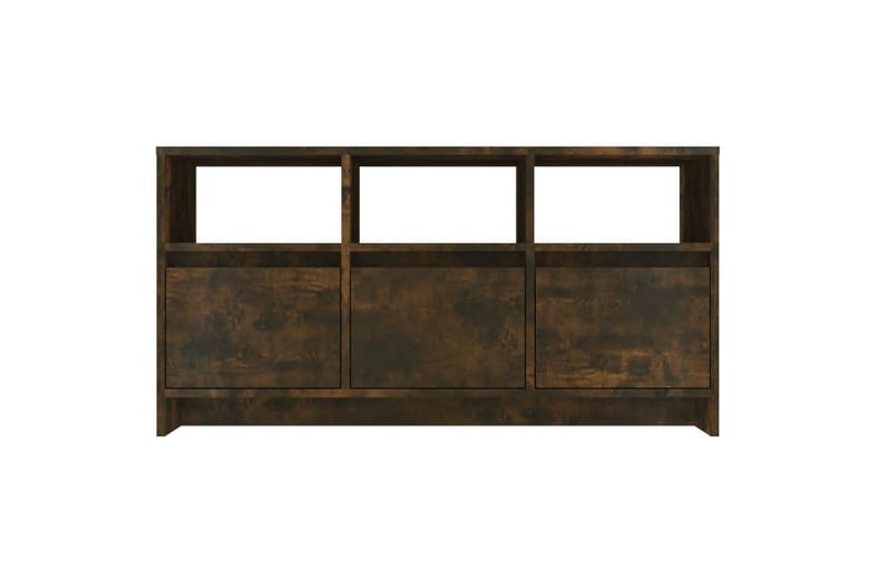 TV-benk røkt eik 102x37,5x52,5 cm sponplate - Brun - Møbler - Mediamøbel & tv møbel - TV-benk & mediabenk