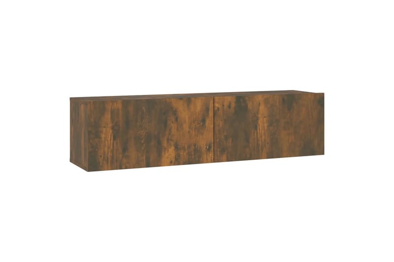 TV-benk røkt eik 120x30x30 cm konstruert tre - Brun - Møbler - Mediamøbel & tv møbel - TV-benk & mediabenk