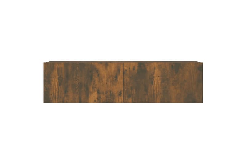 TV-benk røkt eik 120x30x30 cm konstruert tre - Brun - Møbler - Mediamøbel & tv møbel - TV-benk & mediabenk