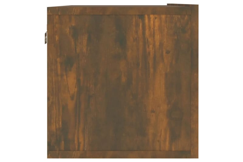TV-benk røkt eik 120x30x30 cm konstruert tre - Brun - Møbler - Mediamøbel & tv møbel - TV-benk & mediabenk