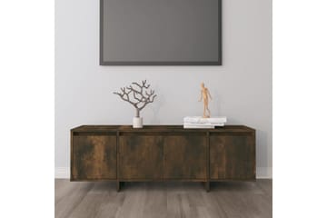 TV-benk røkt eik 120x30x40,5 cm sponplate - Brun - Møbler - Mediamøbel & tv møbel - TV-benk & mediabenk