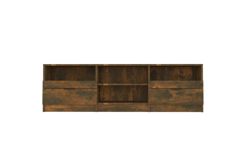 TV-benk røkt eik 150x33,5x45 cm konstruert tre - Brun - Møbler - Mediamøbel & tv møbel - TV-benk & mediabenk