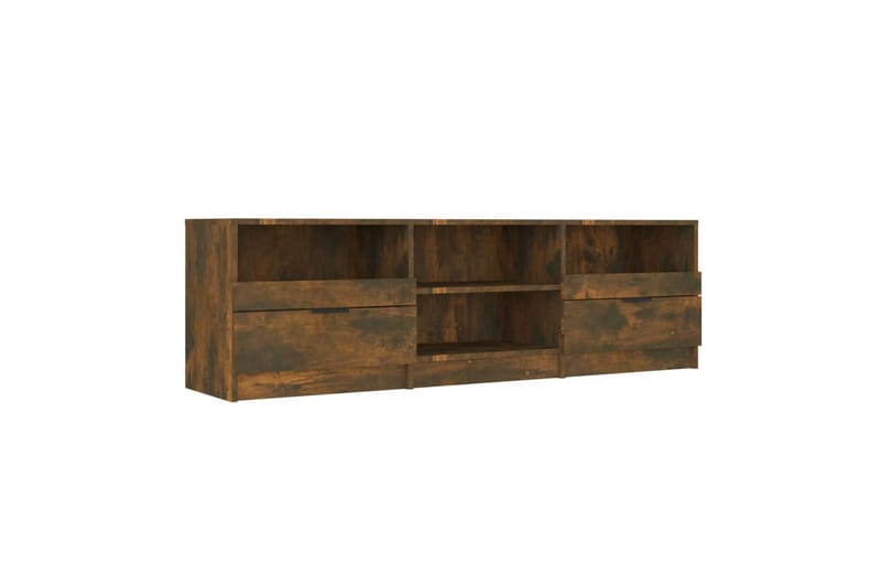 TV-benk røkt eik 150x33,5x45 cm konstruert tre - Brun - Møbler - Mediamøbel & tv møbel - TV-benk & mediabenk