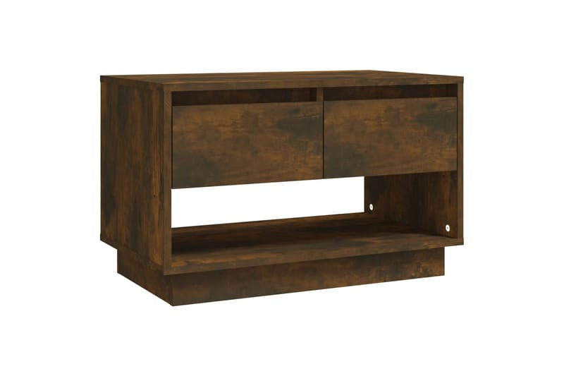 TV-benk røkt eik 70x41x44 cm sponplate - Brun - Møbler - Mediamøbel & tv møbel - TV-benk & mediabenk