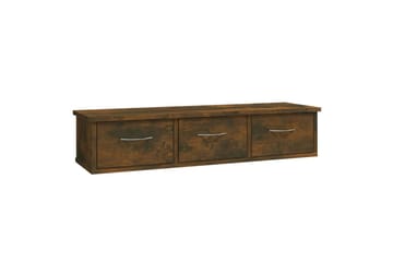 TV-benk røkt eik 88x26x18,5 cm konstruert tre - Brun - Møbler - Mediamøbel & tv møbel - TV-benk & mediabenk