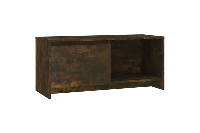 TV-benk røkt eik 90x35x40 cm sponplate - Brun - Møbler - Mediamøbel & tv møbel - TV-benk & mediabenk