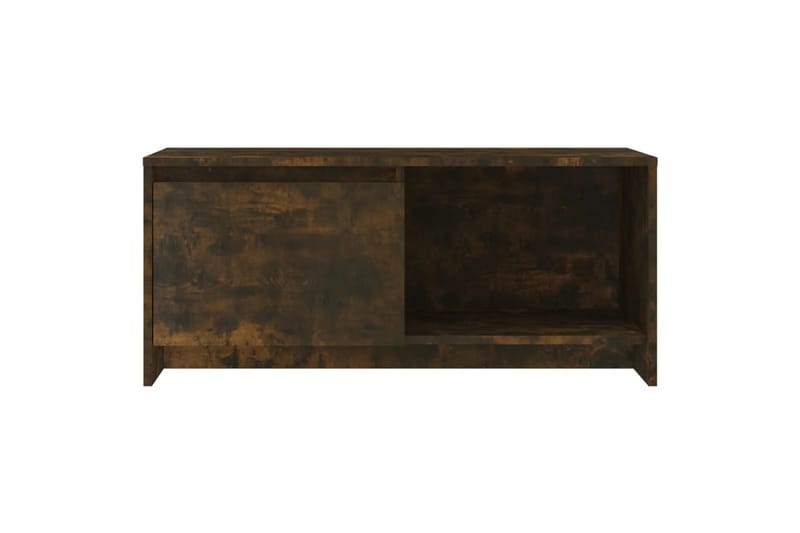 TV-benk røkt eik 90x35x40 cm sponplate - Brun - Møbler - Mediamøbel & tv møbel - TV-benk & mediabenk