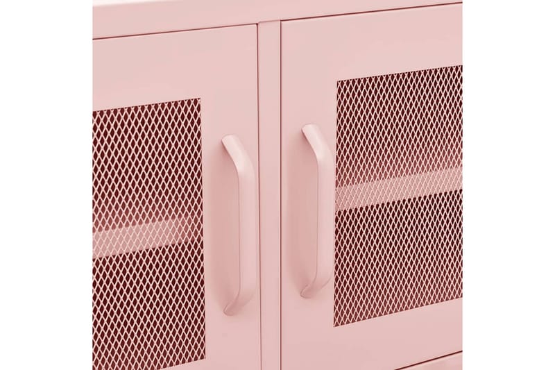 TV-benk rosa 105x35x50 cm stål - Rosa - Møbler - Mediamøbel & tv møbel - TV-benk & mediabenk