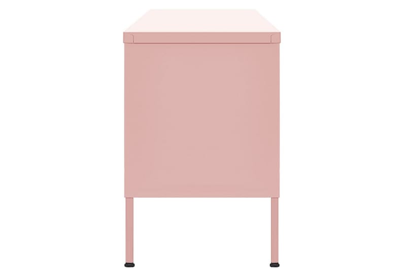 TV-benk rosa 105x35x50 cm stål - Rosa - Møbler - Mediamøbel & tv møbel - TV-benk & mediabenk