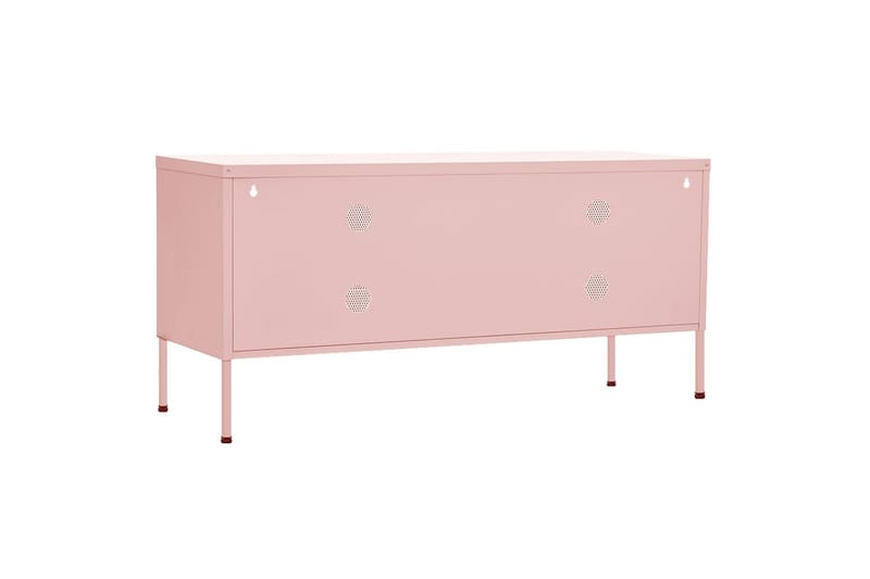 TV-benk rosa 105x35x50 cm stål - Rosa - TV-benk & mediabenk