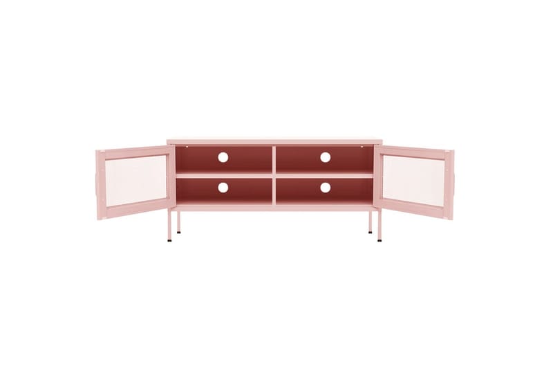 TV-benk rosa 105x35x50 cm stål - Rosa - Møbler - Mediamøbel & tv møbel - TV-benk & mediabenk