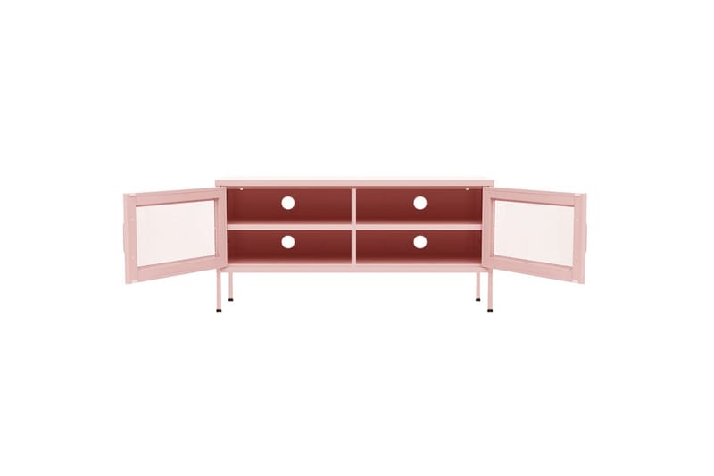 TV-benk rosa 105x35x50 cm stål - Rosa - TV-benk & mediabenk