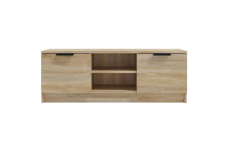 TV-benk sonoma eik 102x35x36,5 cm konstruert tre - Brun - Møbler - Mediamøbel & tv møbel - TV-benk & mediabenk