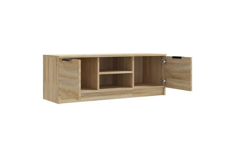 TV-benk sonoma eik 102x35x36,5 cm konstruert tre - Brun - Møbler - Mediamøbel & tv møbel - TV-benk & mediabenk
