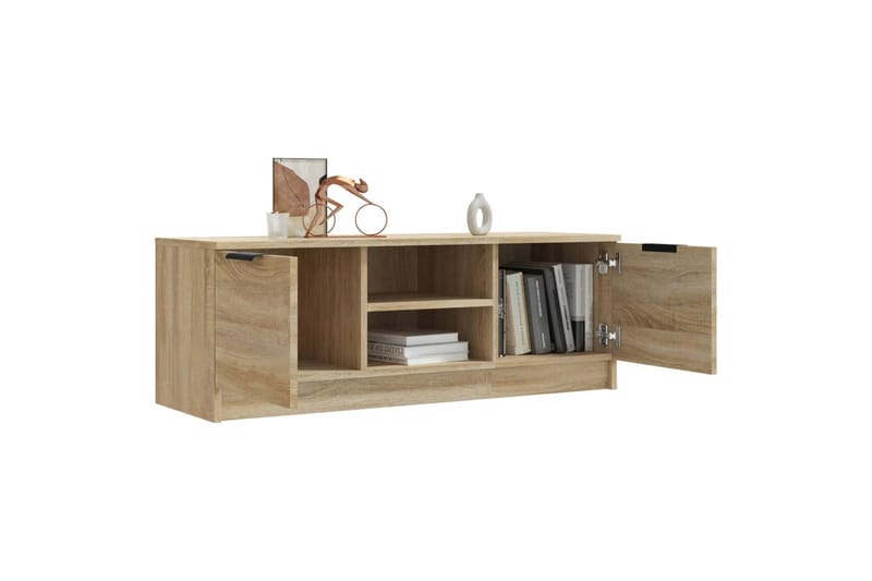 TV-benk sonoma eik 102x35x36,5 cm konstruert tre - Brun - Møbler - Mediamøbel & tv møbel - TV-benk & mediabenk