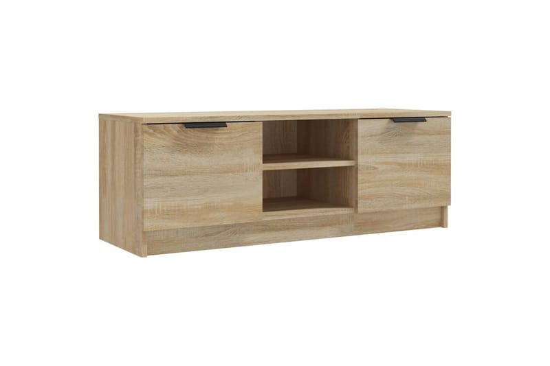 TV-benk sonoma eik 102x35x36,5 cm konstruert tre - Brun - Møbler - Mediamøbel & tv møbel - TV-benk & mediabenk