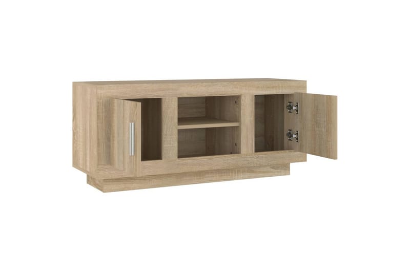 TV-benk sonoma eik 102x35x45 cm konstruert tre - Brun - Møbler - Mediamøbel & tv møbel - TV-benk & mediabenk