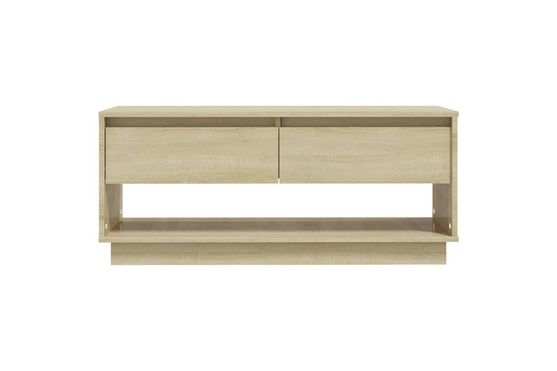 TV-benk sonoma eik 102x41x44 cm sponplate - Beige - Møbler - Mediamøbel & tv møbel - TV-benk & mediabenk