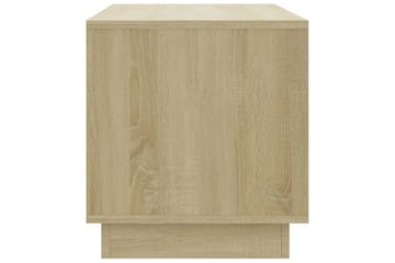 TV-benk sonoma eik 102x41x44 cm sponplate - Beige - Møbler - Mediamøbel & tv møbel - TV-benk & mediabenk