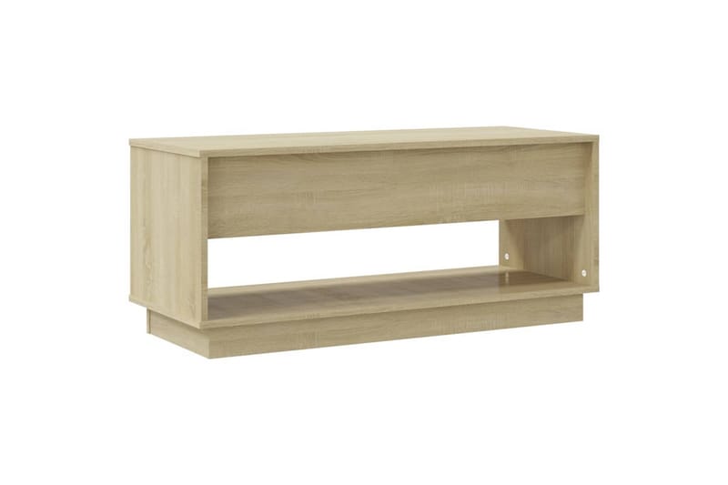 TV-benk sonoma eik 102x41x44 cm sponplate - Beige - Møbler - Mediamøbel & tv møbel - TV-benk & mediabenk