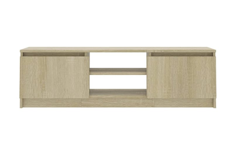 TV-benk sonoma eik 120x30x35,5 cm sponplate - Brun - Møbler - Mediamøbel & tv møbel - TV-benk & mediabenk