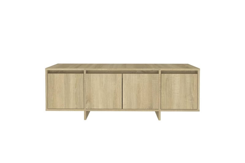 TV-benk sonoma eik 120x30x40,5 cm sponplate - Beige - Møbler - Mediamøbel & tv møbel - TV-benk & mediabenk