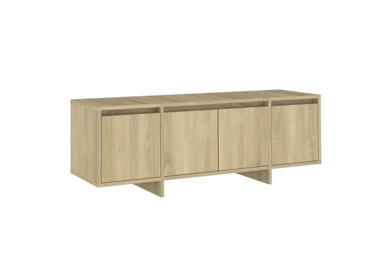 TV-benk sonoma eik 120x30x40,5 cm sponplate - Beige - TV-benk & mediabenk