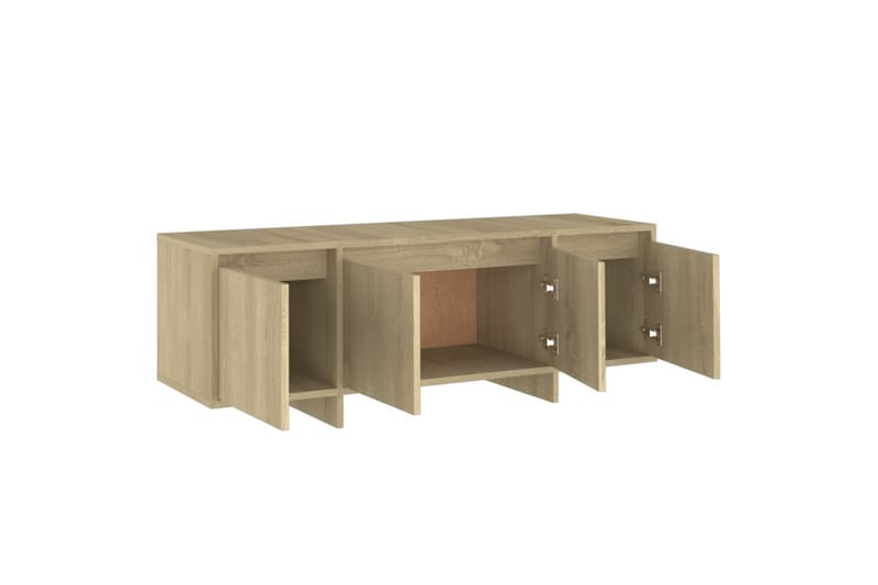 TV-benk sonoma eik 120x30x40,5 cm sponplate - Beige - Møbler - Mediamøbel & tv møbel - TV-benk & mediabenk