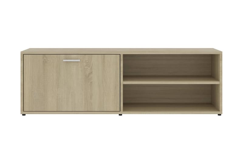 TV-benk sonoma eik 120x34x37 cm sponplate - Brun - Møbler - Mediamøbel & tv møbel - TV-benk & mediabenk