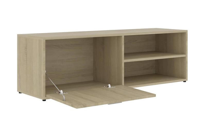 TV-benk sonoma eik 120x34x37 cm sponplate - Brun - Møbler - Mediamøbel & tv møbel - TV-benk & mediabenk
