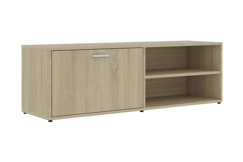 TV-benk sonoma eik 120x34x37 cm sponplate - Brun - Møbler - Mediamøbel & tv møbel - TV-benk & mediabenk