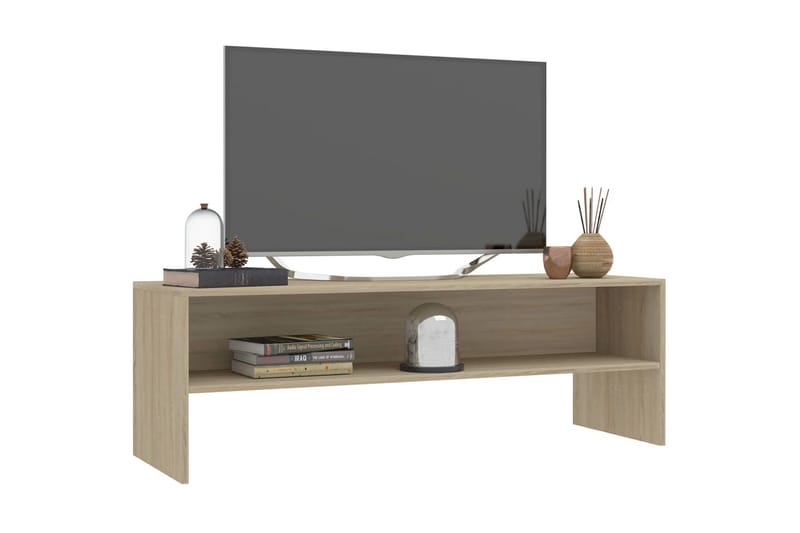 TV-benk sonoma eik 120x40x40 cm sponplate - Brun - Møbler - Mediamøbel & tv møbel - TV-benk & mediabenk