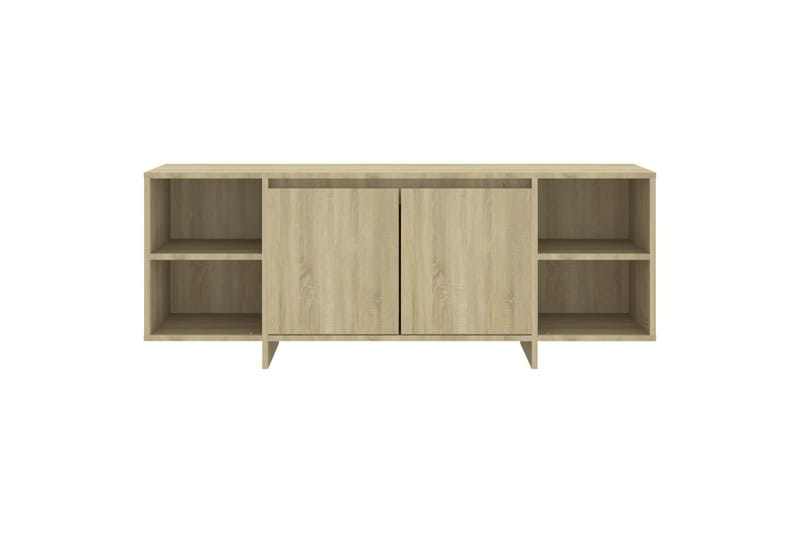 TV-benk sonoma eik 130x35x50 cm sponplate - Beige - Møbler - Mediamøbel & tv møbel - TV-benk & mediabenk
