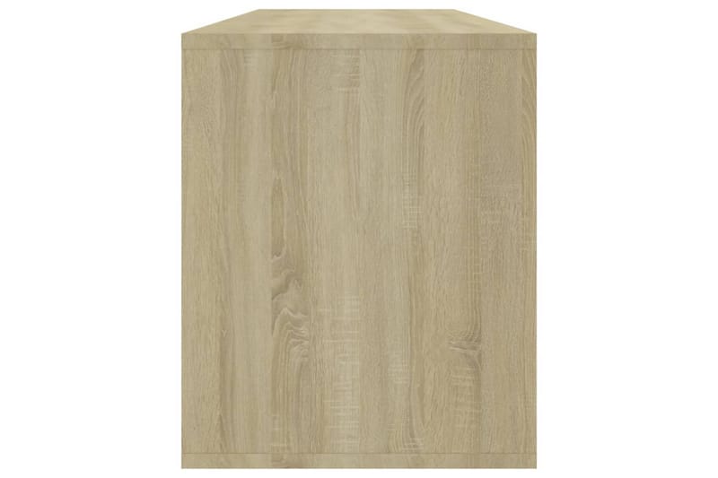 TV-benk sonoma eik 130x35x50 cm sponplate - Beige - Møbler - Mediamøbel & tv møbel - TV-benk & mediabenk