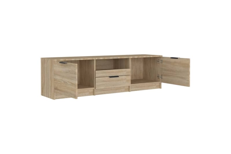 TV-benk sonoma eik 140x35x40 cm konstruert tre - Brun - TV-benk & mediabenk