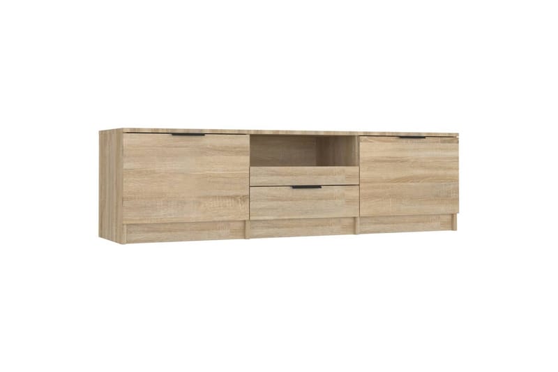 TV-benk sonoma eik 140x35x40 cm konstruert tre - Brun - Møbler - Mediamøbel & tv møbel - TV-benk & mediabenk