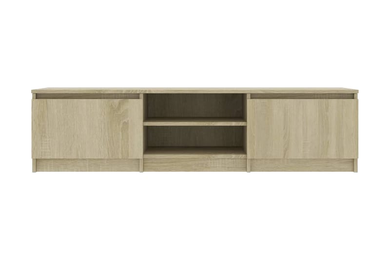 TV-benk sonoma eik 140x40x35,5 cm sponplate - Brun - Møbler - Mediamøbel & tv møbel - TV-benk & mediabenk