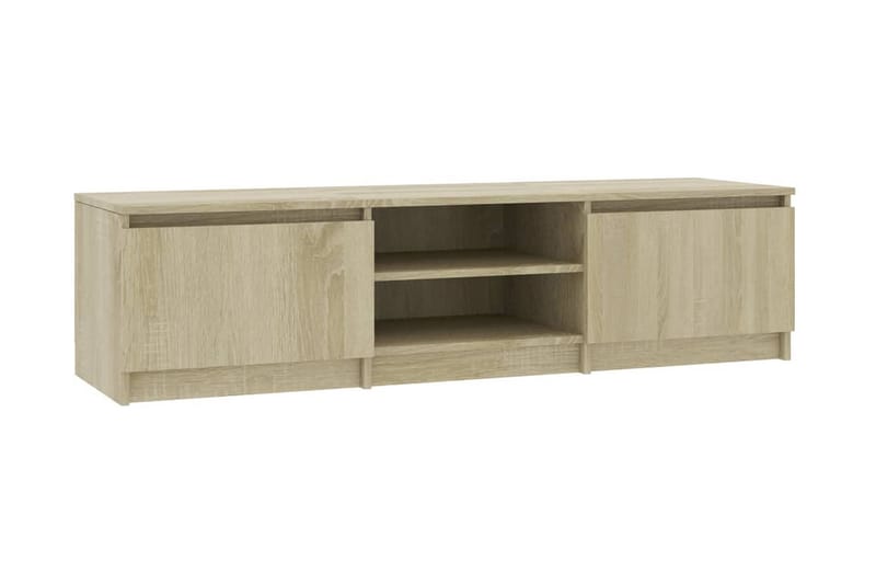 TV-benk sonoma eik 140x40x35,5 cm sponplate - Brun - Møbler - Mediamøbel & tv møbel - TV-benk & mediabenk